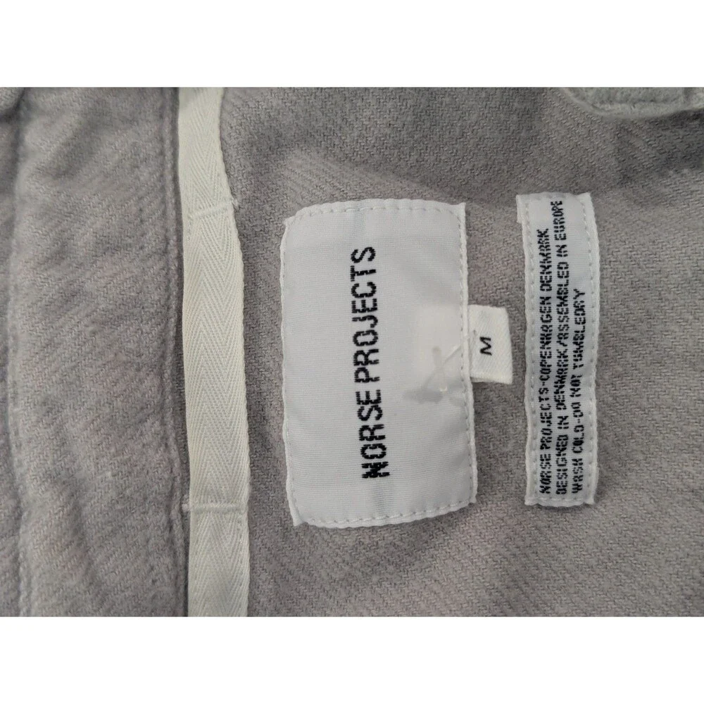 Norse Projects Gray Soft Cotton Button Ups Shirt